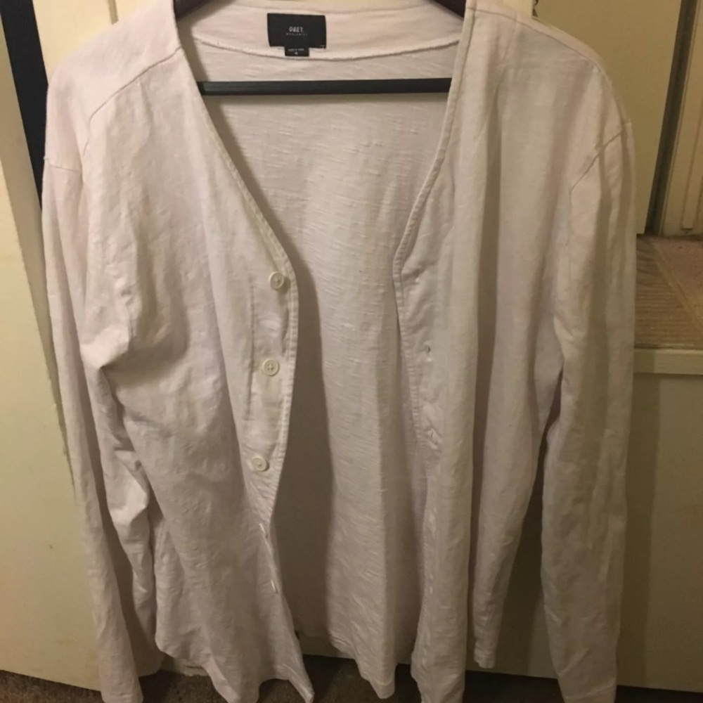 Obey baseball long sleeve button down
